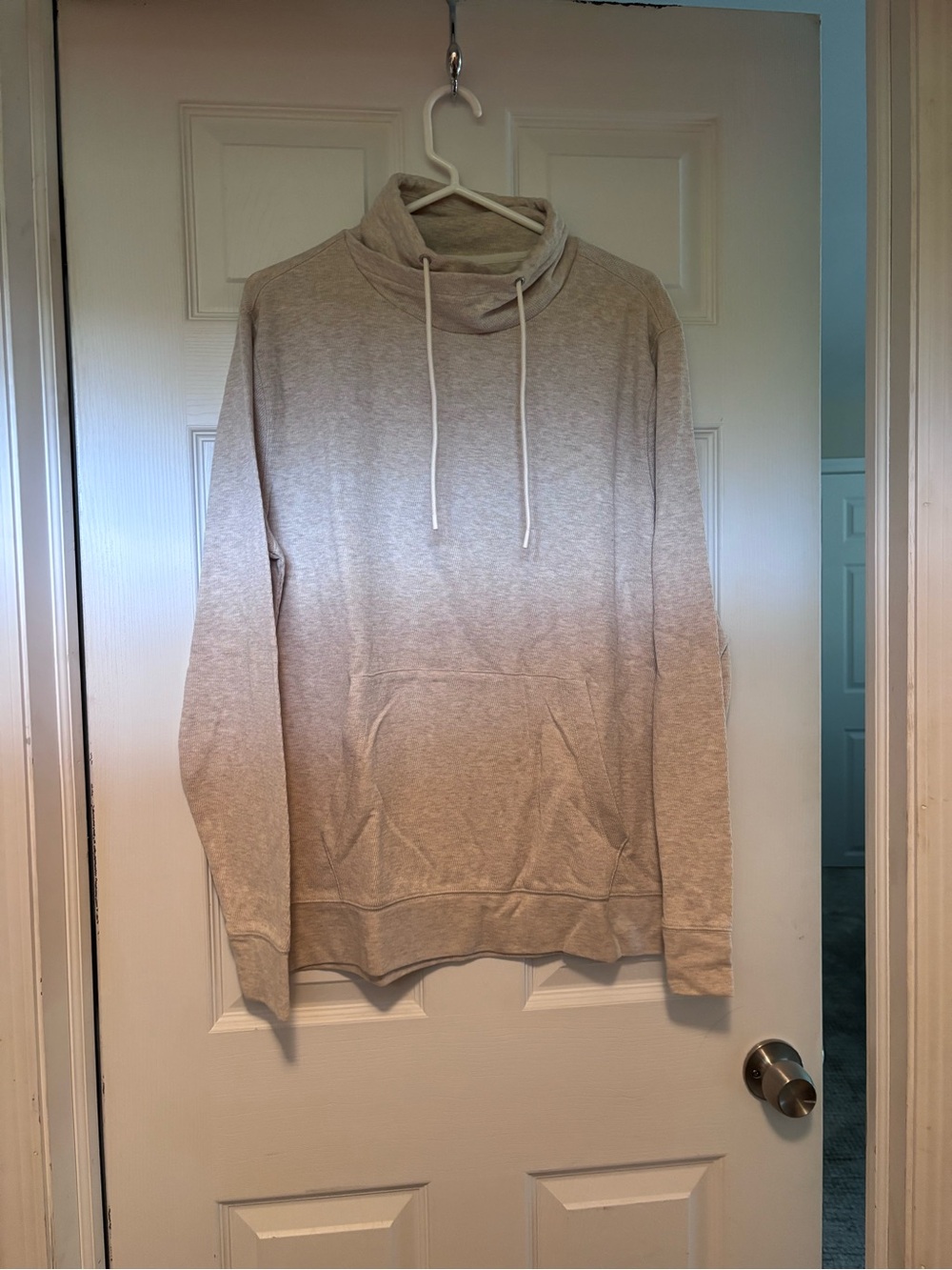 Banana Republic Light Cream Drawstring Turtleneck Sweater